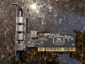 VIA VT6212L USB 4 Ports External + 1 Port Internal USB 2.0 PCI Expansion Card - Picture 1 of 5