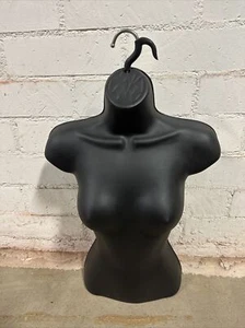 Female Molded Black Shirt Form Hanger - Picture 1 of 3