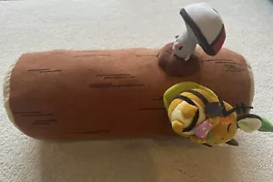 2014 Pokemon Dedenne Foongus Sleeping Log Plush Cushion RARE - Picture 1 of 3