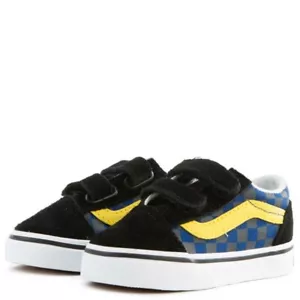 Vans Old Skool V (OTW Rally) Multi/ Black Checker Baby Boys Toddler Skate Shoes - Picture 1 of 6