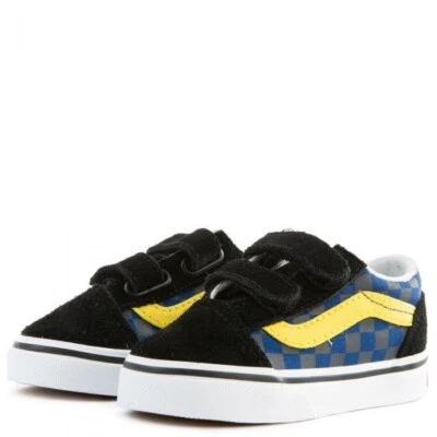 Vans Old Skool V (OTW Rally) Multi/ Black Checker Baby Boys Toddler Skate Shoes