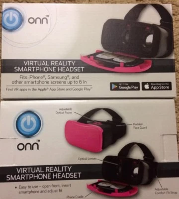 ~100% AUTÉNTICOS~ Auriculares de Realidad Virtual Rosa Onn para iPhone o Android Foto 1 de 4