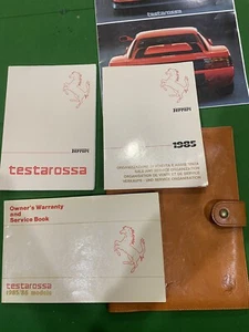 Ferrari Testarossa Owners Manual Set Complete Monospeccio  - Bild 1 von 8