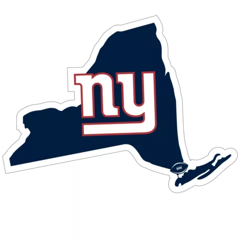 New York Giants Home State Magnet New York Shape NFL Licensed Cover