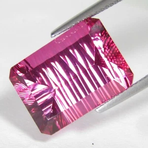 19,47 kt hübscher natürlicher rosa Topas 18 x 13 x 9 mm konkav Smaragdschliff Sammlung Edelstein - Bild 1 von 2