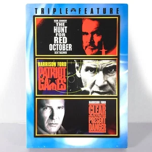 The Hunt For Red October / Patriot Games / Clear & Present Danger (3-Disc DVD) - Imagen 1 de 7