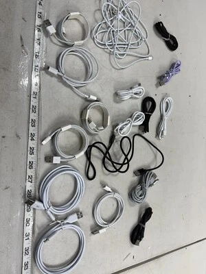 Lote de 17 cables de carga USB 3/6/9 para iPhone 14 13 12 11 Pro Max 8 cable de carga rápida Foto 1 de 4