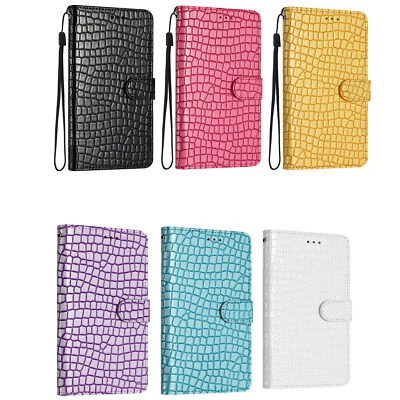 Crocodile Pattern Card Wallet Phone Case For Huawei P40 P50 Y5P Y5 Nova 9 5T - Image 1 of 4