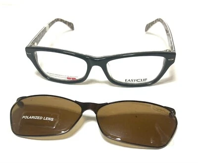 NUEVO EASYCLIP EC287 MARRÓN RX GAFAS MAGNÉTICAS POLARIZADAS CLIP-ON 51-16-135 MM Foto 1 de 4