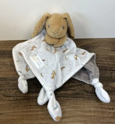 Adivina cuánto te amo 13" conejito conejo bebé manta de seguridad anudada con amor Foto 1 de 4