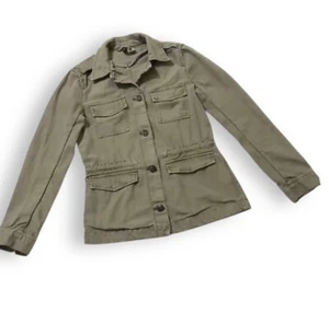 H&M Divided Boyfriend Fatigue Jacke Damen Gr. 4 Army Green Military Cargo - Bild 1 von 6