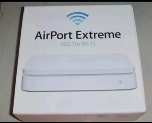 Router Wi-Fi Apple AirPort Extreme A1301 caja completa manuales alimentación limpieza - Imagen 1 de 3