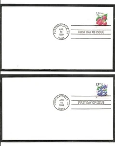 US SC # 3302-3305 Christmas Berries FDC. 4 Covers Set. Ready For Cachet - Picture 1 of 2