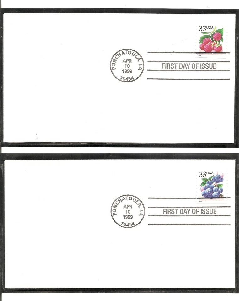 US SC # 3302-3305 Christmas Berries FDC. 4 Covers Set. Ready For Cachet - Image 1 of 2