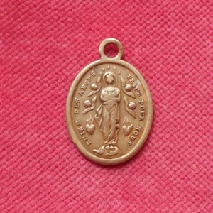 Reine Des Anges Priez Pour Nous : Médaille XIX ! - Picture 1 of 2