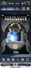 Topps Star Wars Digital Card Trader Steel Yoda Portraits Of Prominence 3 Relic