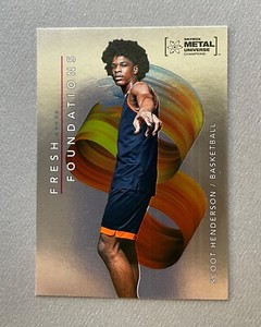 2022 Skybox Metal Universe Champions Scoot Henderson Fresh Foundations #FF23 RC