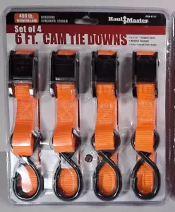 4 Pack Tie Down Straps Lashing Straps Cargo 1"x6FT Cam lock buckle 1200lb Break - Picture 1 of 7