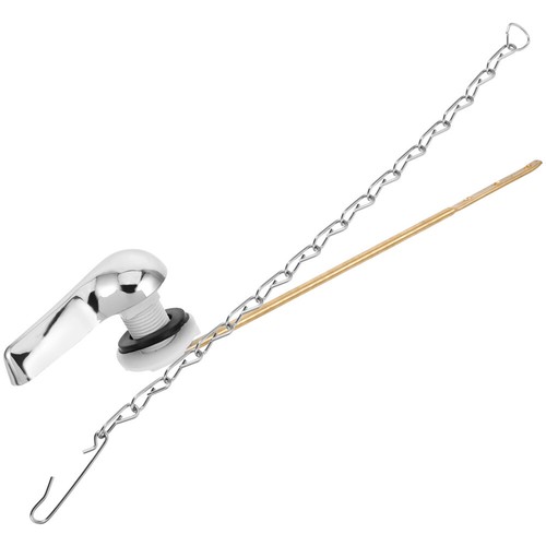 1 Set Toilet Flush Handle Toilet Tank Flush Lever Replacement Flapper