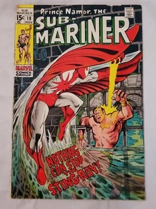 PRINCE NAMOR , THE SUB-MARINER #19 MARVEL COMICS SILVER AGE 1969 - Picture 1 of 2
