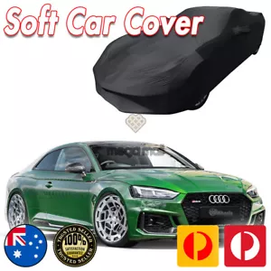 Black Show Car Dust Cover for Audi RS3 RS4 RS5 S3 S4 S5 Washable Soft Plush - Picture 1 of 4