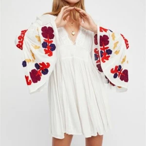 Vestido túnica Free People So In Love talla XS babydoll túnica manga campana boho - Imagen 1 de 11