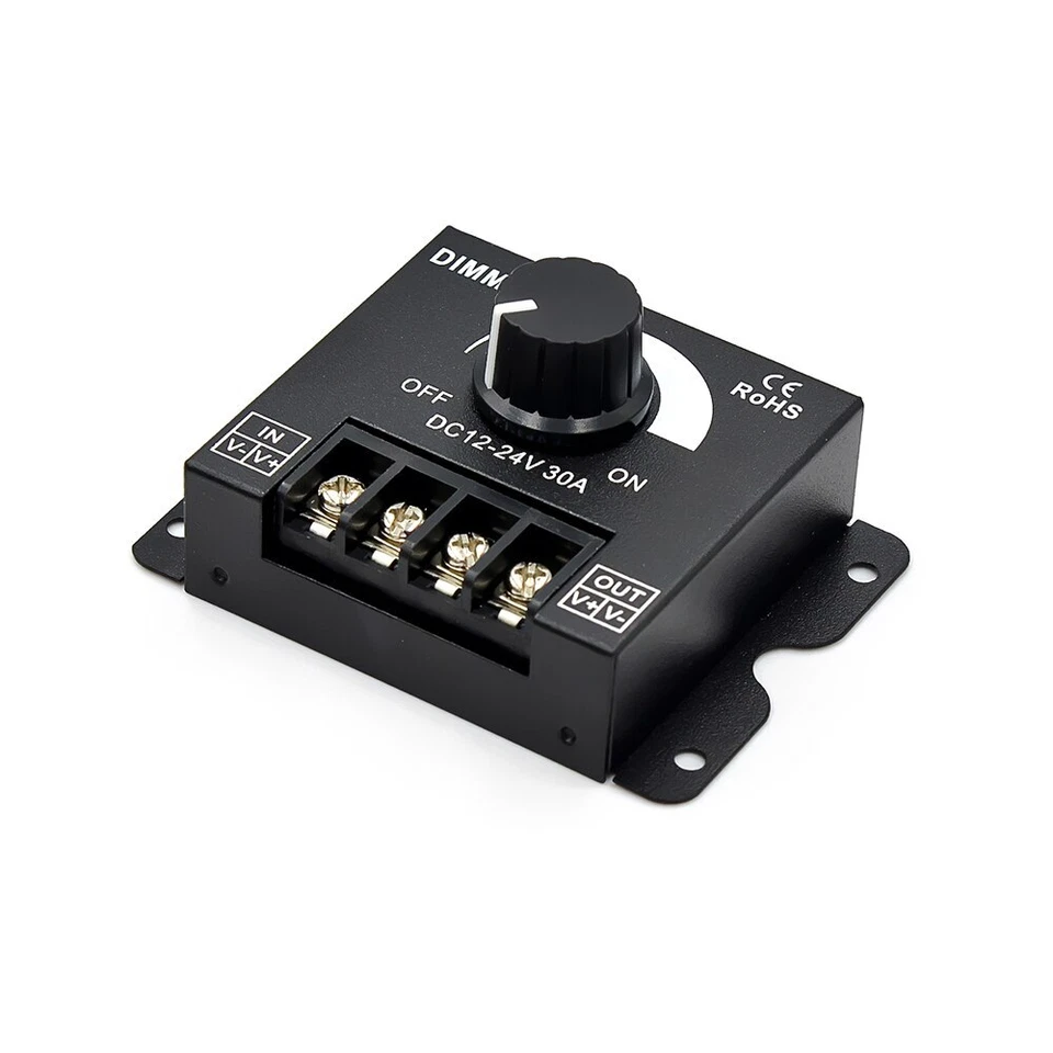 LED Dimmer Adjustable Strip Single Color Power Supply 30A DC 12-24V 360W - Image 1 of 1