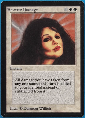 Reverse Damage Beta PLD White Rare MAGIC GATHERING CARD (ID# 500780) ABUGames - Image 1 of 2