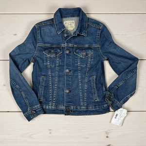 Polo Ralph Lauren Jean Jacket Girls Size 12 Denim Button Up Collared Pockets - Picture 1 of 6