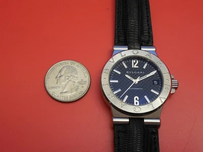 BVLGARI SOLID STEEL DIAGONO DG35S 35MM MEN'S AUTOMATIC DATE WATCH - Image 1 of 4