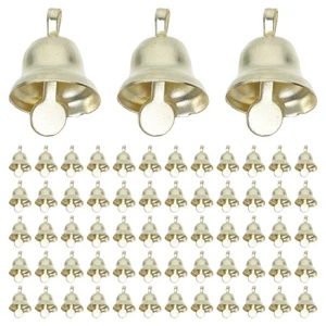  100 Stck. Zum Selbermachen Glocke Anhänger für Party Mini Vintage goldene Glocken Handwerk Ornament - Bild 1 von 12