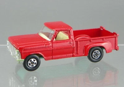 Vintage 1971 Matchbox Superfast No.6 Diecast Red Ford Pick-Up Truck Thin Wheels - Image 1 of 4