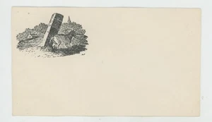 Mr Fancy Cancel Civil War Patriotic C-A-H-7 In Memory Jeff Davis Traitor #541 - Picture 1 of 2