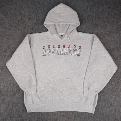 Colorado Avalanche Sudadera con Capucha Para Hombres XL Gris NHL Hockey Pullover Polar Foto 1 de 4