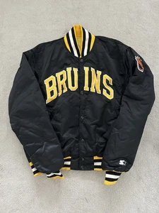 Giacca Bomber Vintage Starter Boston Bruins NHL - Foto 1 di 4