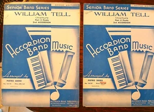 WILLIAM TELL - Senior Band Series 2nd & 3rd parts - 1948 - accordion sheet music - Picture 1 of 7