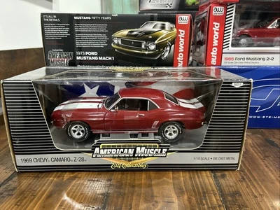 ERTL American Muscle 1969 Camaro Z/28 Rally Sport1:18 With Torque Thrust Wheels. - Image 1 of 4