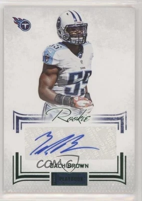2012 Panini Playbook Rookie Signatures Green /5 Zach Brown #175 Rookie Auto RC - Image 1 of 2