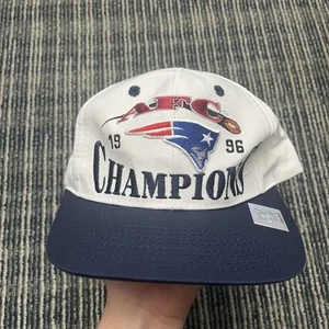 Logo Athletic New England Patriots 1996 AFC Champions SnapBack Hat NWOT 90s RARE - Picture 1 of 7