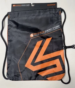 Shock Doctor Rucksack orange schwarz String Bag Cinch Sling Gear Bag 18” x 14” Neu - Bild 1 von 2