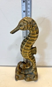 Vintage Brass Seahorse Figurine - Picture 1 of 6