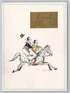 1937 Cunard White Star R.M.S. Franconia Tea Party Invite Children’s Ephemera - Picture 1 of 4