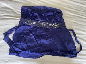 Strapless Silk Beaded Top Warehouse 16 - Picture 1 of 7