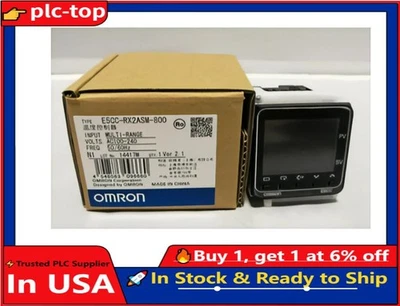 NEW Omron Temperature Controller E5CC-RX2ASM-800 100-240 VAC US Free TAX - Image 1 of 4
