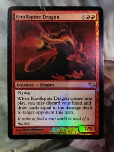 Knollspine Dragon Foil, Damaged DM, Commander, Shadowmoor MTG - Picture 1 of 4