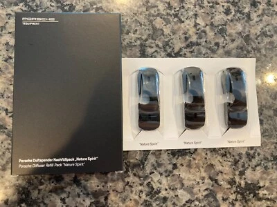PORSCHE DESIGN 3~PACK AIR FRESHENER DIFFUSER REFILLS IN NATURE SPIRIT SCENT NIB