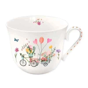 Grätz Verlag - Silke Leffler - Tasse - Auf ins Glück - Fahrrad mit Korb - Bild 1 von 3