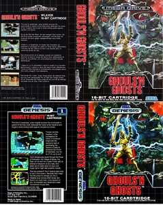 - Custodia arte di ricambio GHOULS'N GHOSTS Megadrive Genesis NTSC solo inserimento - Foto 1 di 3