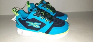 Reebok Stellar Boys Blue & Green Athletic Shoes Sneakers Size 13 New - Picture 1 of 6