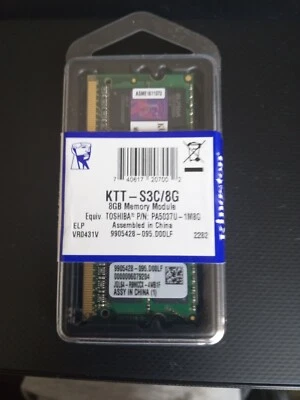 Kingston KTT-S3C/8G A-Tech Equivalent 8GB DDR3 1600Mhz SODIMM Laptop Memory RAM - Image 1 of 4